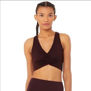 Alo Yoga Wild Thing Bra Oxblood